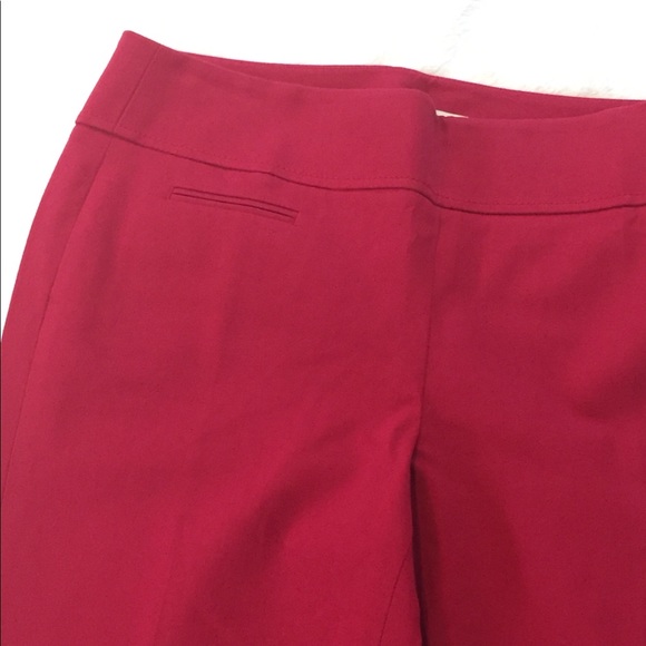 Ann Taylor Red KATE Dress Pants Slacks 4 EUC - Picture 4 of 7